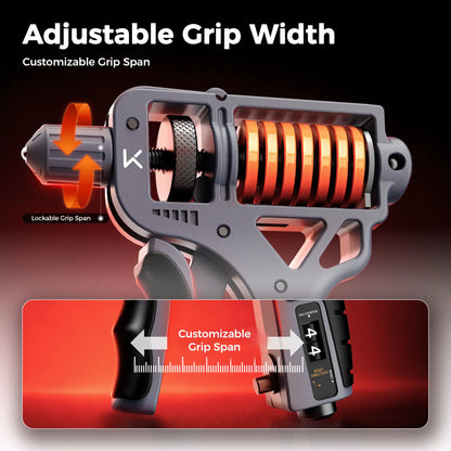 Keep H-Shaped Ergonomic Grip Strengthener, Adjustable 10-660LBS Resistance, for Muscle Relaxation, Forearm Training, Hand Therapy & Stress Relief