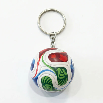Sports Ball & Gold Trophy Keychain Set, Mini Bag Charm Pendant for Backpack, Handbag, Keys and Party Gifts
