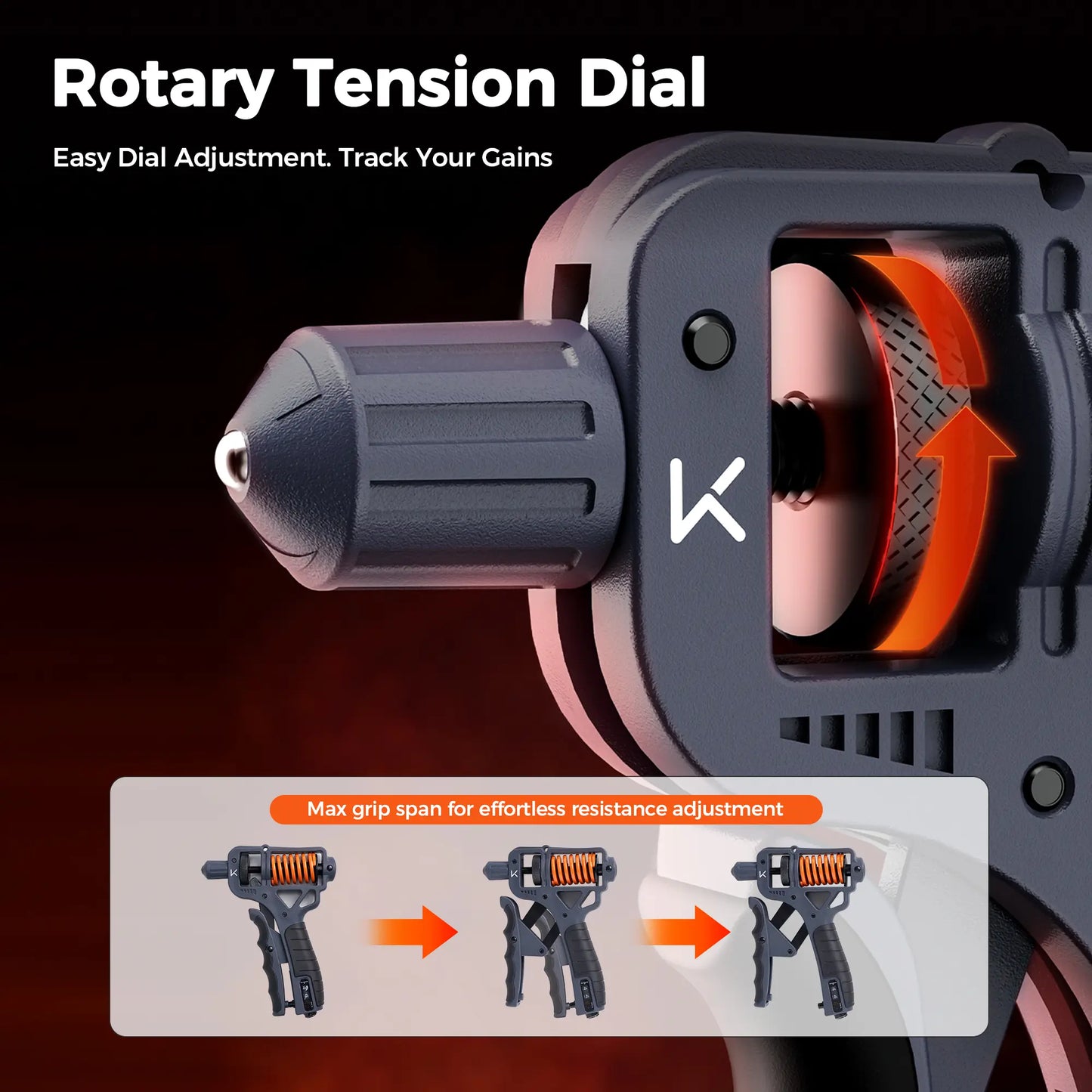 Keep H-Shaped Ergonomic Grip Strengthener, Adjustable 10-660LBS Resistance, for Muscle Relaxation, Forearm Training, Hand Therapy & Stress Relief