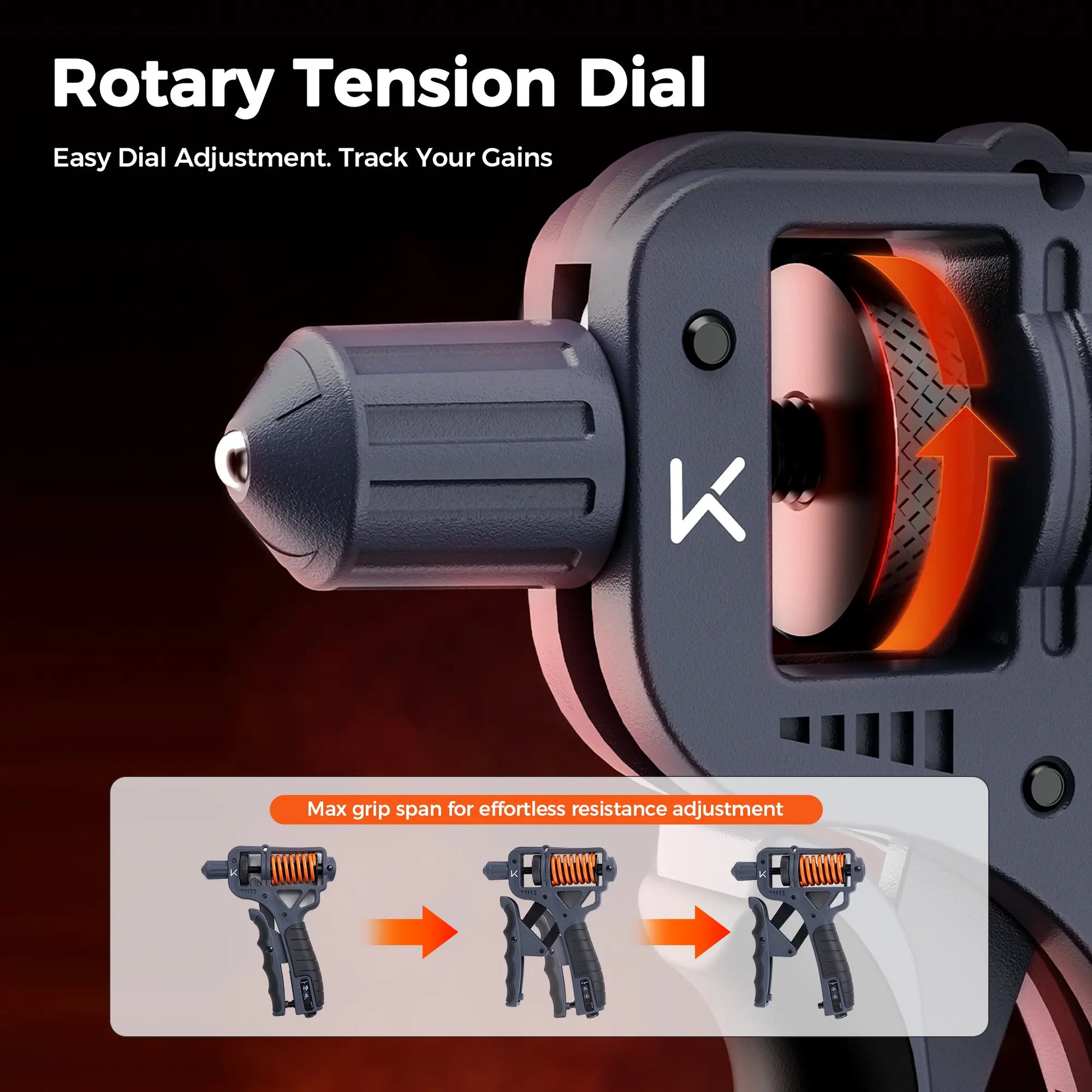 Keep H-Shaped Ergonomic Grip Strengthener, Adjustable 10-660LBS Resistance, for Muscle Relaxation, Forearm Training, Hand Therapy & Stress Relief