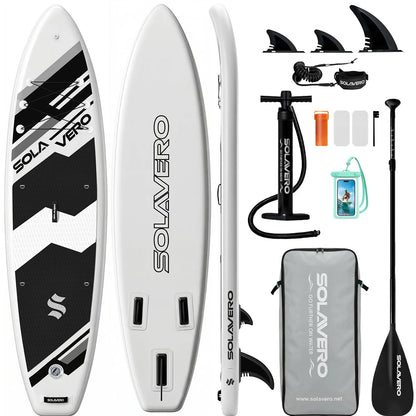 Stand up Paddle Board 11' Inflatable SUP for Adults, Blow up Paddle Board with Non-Slip EVA Deck 500LB Capacity Wide Board for All Skill Levels Summerwins
